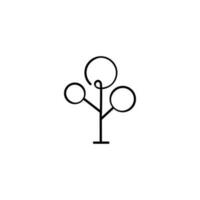 grenad träd linje stil ikon design vektor