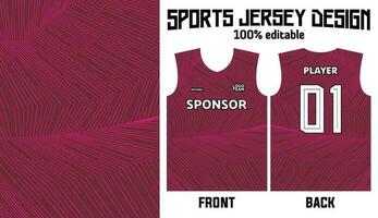 Vektor Sport Jersey Hintergrund Design