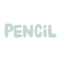 Hand gezeichnet Text Bleistift zum Netz, drucken, Postkarten usw. kostenlos Hand Text vektor