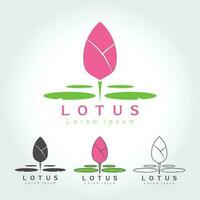 Lotusblumen-Logo vektor