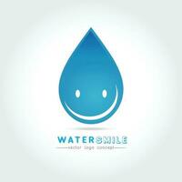 Karikatur Lächeln Wasser fallen Charakter vektor