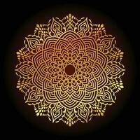 luxuriöses goldenes Mandala-Hintergrunddesign vektor
