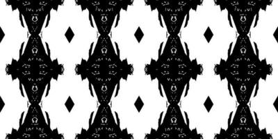 nahtlos Batik Muster, geometrisch Stammes- Muster, es ähnelt ethnisch Boho, aztekisch Stil, ikat Stil.Luxus dekorativ Stoff schwarz und Weiß nahtlos Muster zum berühmt Banner. vektor