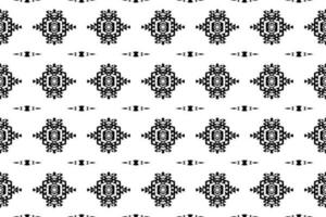 sömlös batik mönster, geometrisk stam- mönster, det liknar etnisk boho, aztek stil,ikat stil.lyx dekorativ tyg svart och vit sömlös mönster för känd banderoller. vektor