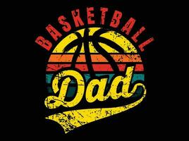 Basketball Papa Profi Vektor Design zum t Hemd und Poster Design.