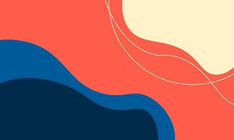 Vektor abstrakt Sommer- Hintergrund Orange und Blau. horizontal Banner