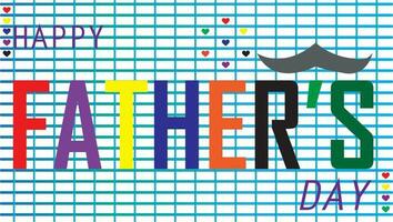 Illustration von ein thema glücklich Vaters Tag für Vorlage Poster Vaters Tag. vektor
