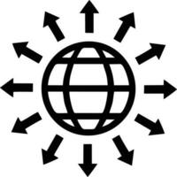 Globus Planet Erde Symbol Symbol Vektor Bild. Illustration von das Welt global Vektor Design. eps 10