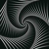 3d bewirken abstrakt Illusion Muster Hintergrund im schwarz und Weiß Farbe. vektor
