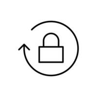 Lösenord ikon vektor. skydd illustration tecken. säkerhet symbol. vektor