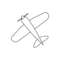 Jahrgang Flugzeug Symbol Vektor. Flugzeug Illustration unterzeichnen. Flugzeug Symbol. fliegen Logo. vektor