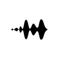 Radio Welle Vektor Symbol. einfarbig einfach Klang Welle Illustration unterzeichnen. Signal Symbol oder Logo.