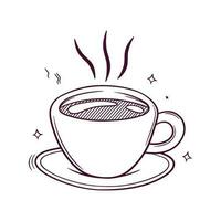 Kaffee Tasse. Hand gezeichnet Symbol. Hand gezeichnet Vektor Illustration
