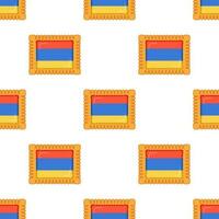 Muster Plätzchen mit Flagge Land Armenien im lecker Keks vektor