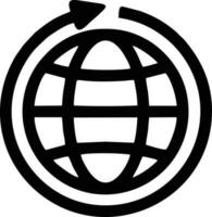 klot planet jord ikon symbol vektor bild. illustration av de värld global vektor design. eps 10