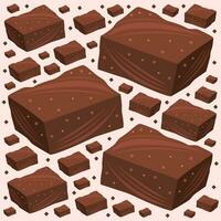 Brownies Vektor Illustration zum Grafik Design und dekorativ Element