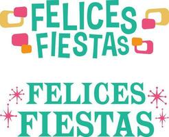 felices feliz festa meint fröhlich Weihnachten. Vektor Illustration. Hand Beschriftung. kalligraphisch Design. Typografie