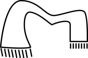 Schal Symbol Vektor Illustration