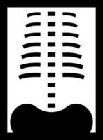 Röntgen Symbol Vektor Illustration