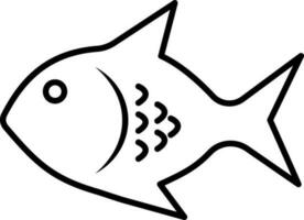 exotisk fisk ikon vektor illustration