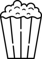 popcorn ikon vektor illustration