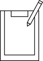 Papier und Bleistift Symbol Vektor Illustration