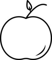 ein Apfel Symbol Vektor Illustration
