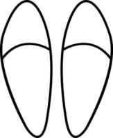 Hausschuhe Symbol Vektor Illustration