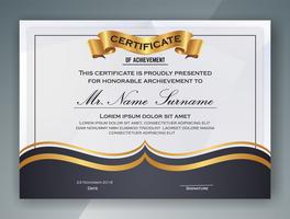 Mehrzweck Professional Certificate Template Design. Vektor il