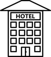 hotell ikon vektor illustration