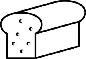 Laib von Brot Symbol Vektor Illustration