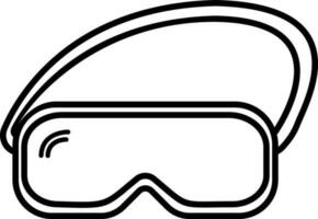 schützend Brille Symbol Vektor Illustration