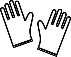 Konstruktion Handschuhe Symbol Vektor Illustration