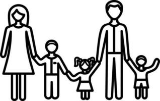 ein Familie Symbol Vektor Illustration