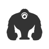 Monster- Symbol Logo Design vektor