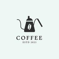 Kaffee Symbol Logo Design Jahrgang, Symbol Becher Kaffee Design Illustration. vektor