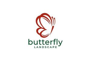 Schmetterling-Logo. Luxuslinie Logo-Design. Universelles Premium-Schmetterlingssymbol-Logo. vektor