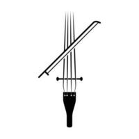 fiol altfiol fiol cello bas kontrabas musik instrument silhuett logotyp design inspiration vektor