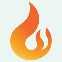 Symbol Logo Flamme auf Erde vektor