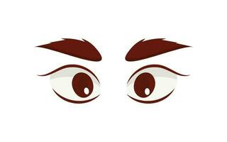 tecknad serie ögon uttryck. vektor illustration.