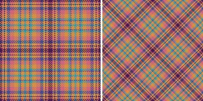 tartan textil- kolla upp. vektor sömlös pläd. bakgrund mönster textur tyg.