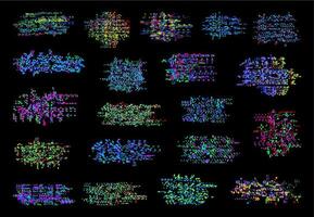 Fernseher Farbe Pixel Lärm Panne Monitor Signal zerfallen vektor