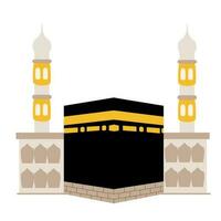 kaaba islamic byggnad illustration vektor