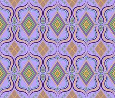 färgrik etnisk folk geometrisk sömlös mönster i lila vektor illustration design för tyg, matta, matta, scarf, omslag papper, bricka och Mer