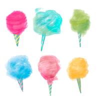 Gullig Cotton Candy Collection vektor