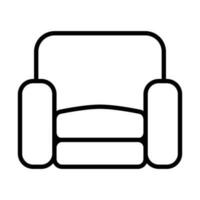 enda soffa stol ikon soffa ikon vektor