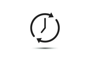 Uhr Timer Symbol Vektor Illustration auf Hintergrund