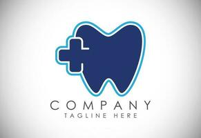 Zahnklinik-Logo-Vorlage, Zahnpflege-Logo entwirft Vektor, Zahnzähne lächeln Zahnarzt-Logo vektor