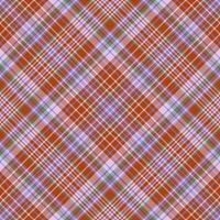 nahtlos prüfen Textur. Muster Stoff Plaid. Textil- Hintergrund Tartan Vektor. vektor