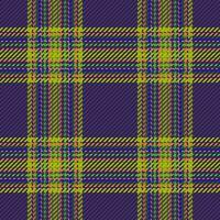 Tartan Plaid Muster. Vektor prüfen Hintergrund. Stoff Textil- nahtlos Textur.